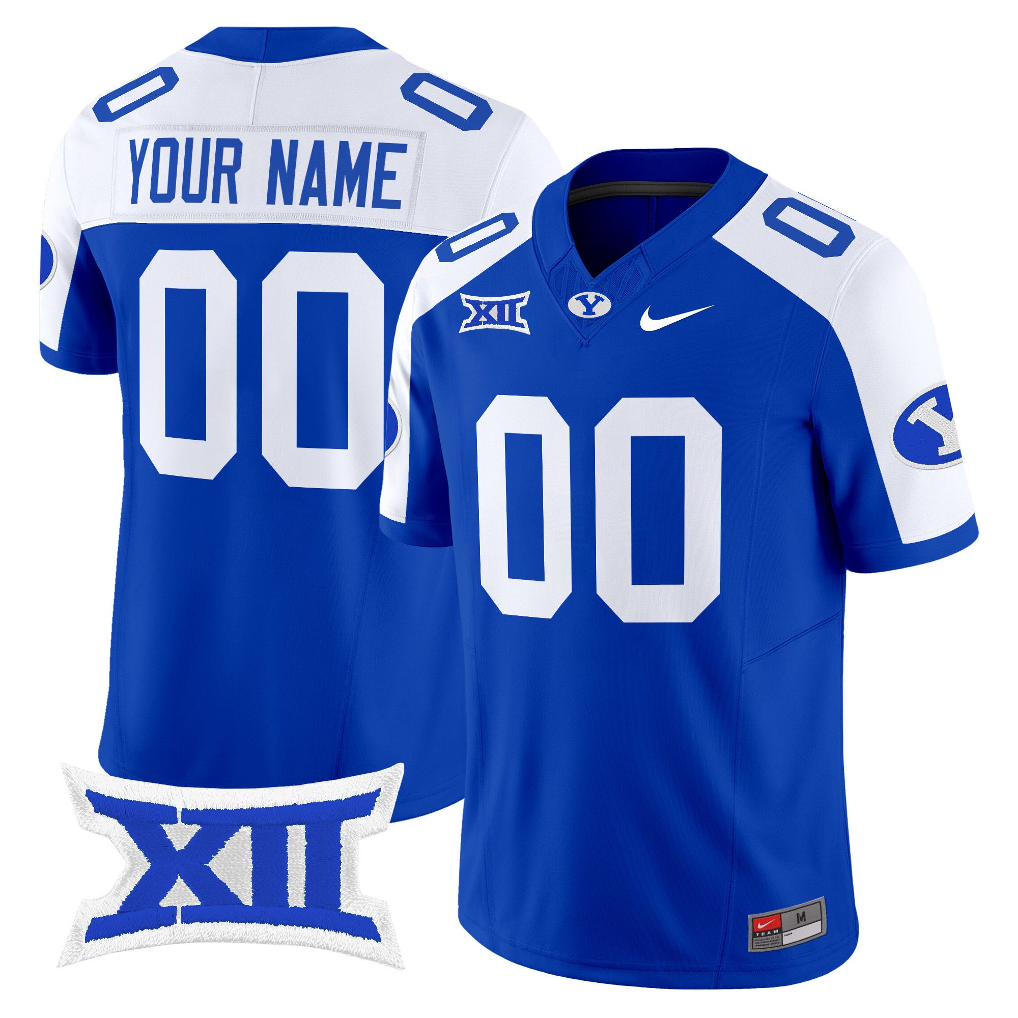 Men BYU Cougars Blue Nike 2024 Vapor Limited Custom NCAA Jersey->customized ncaa jersey->Custom Jersey